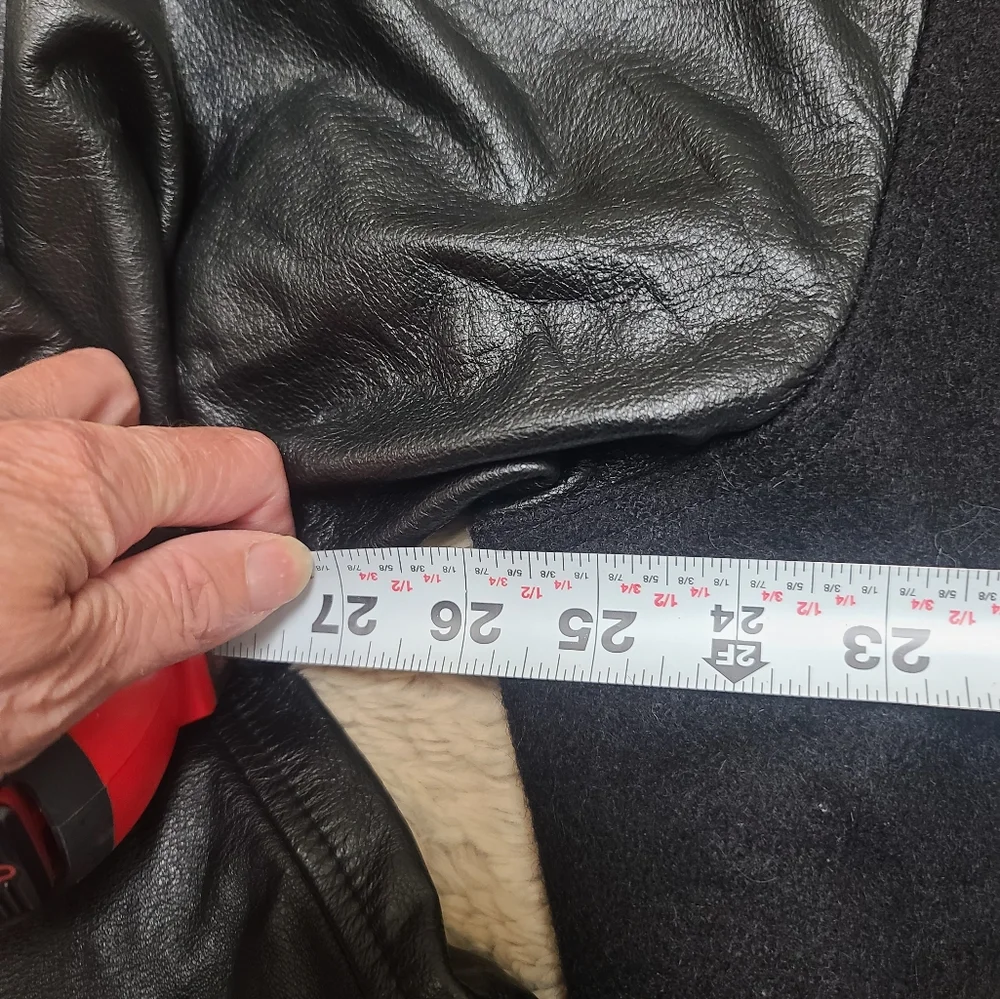 Jose Cuervo Varsity Vintage Black Leather Sleeve Jacket, Made In USA - Picture 4 of 8